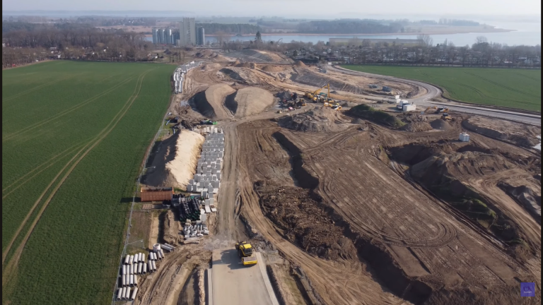 Ortsumgehung Wolgast Baufortschritt März 2025
